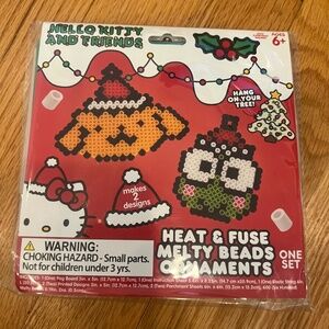 Sanrio Hello Kitty and Friends Heat & Fuse Melty Christmas Holiday Ornaments